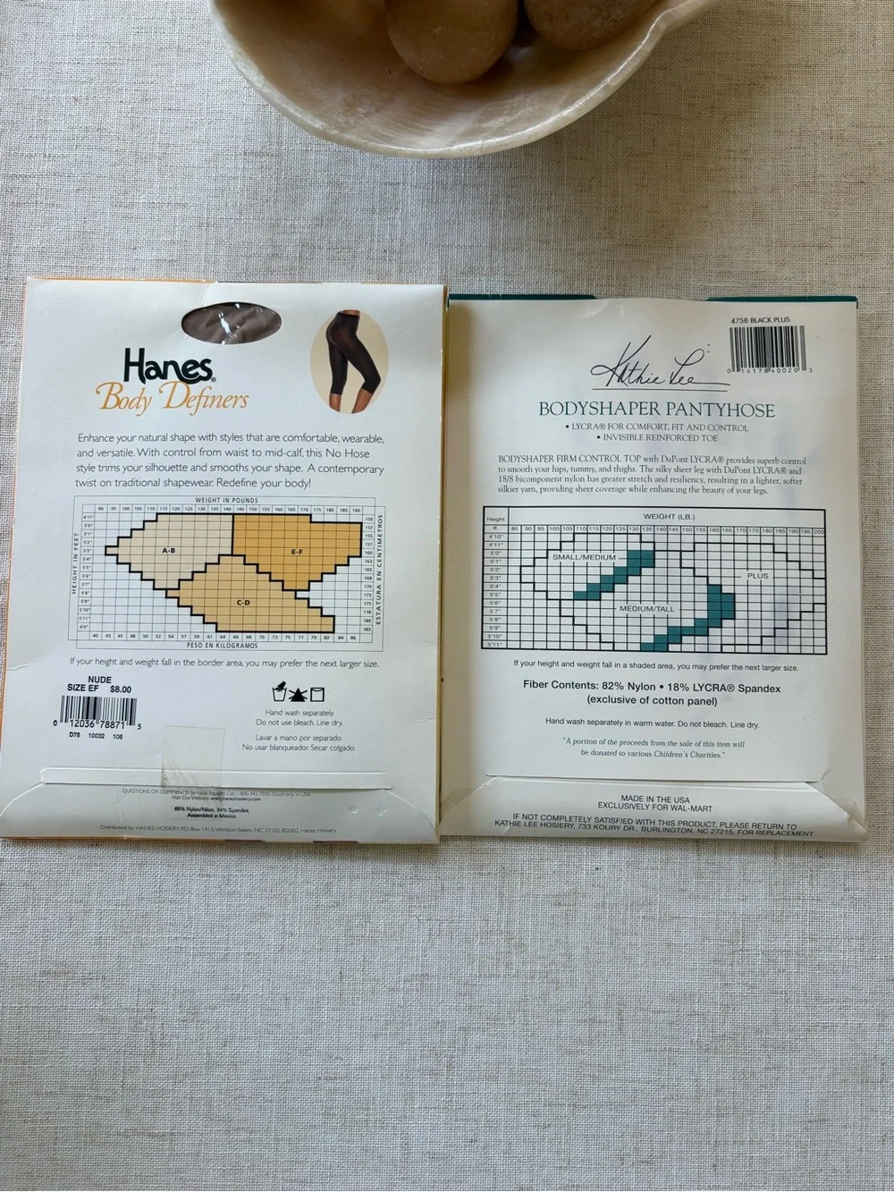 Vintage Hanes Body Definers Capri Shaper & Kathie Lee Bodyshaper Bundle